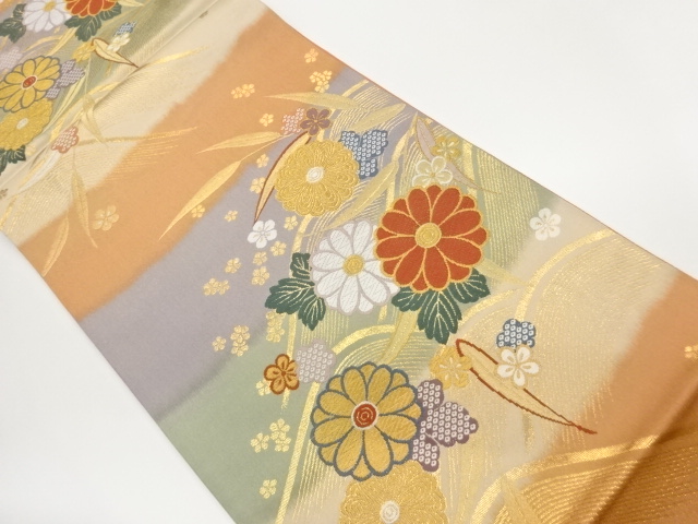 Japanese Kimono / Fukuro Obi Silk